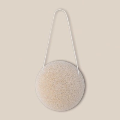 Esponja con bolsa de algodón